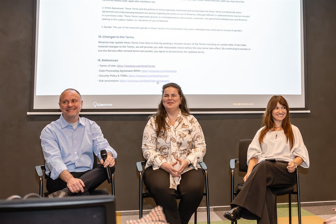 Panel discussion on stage