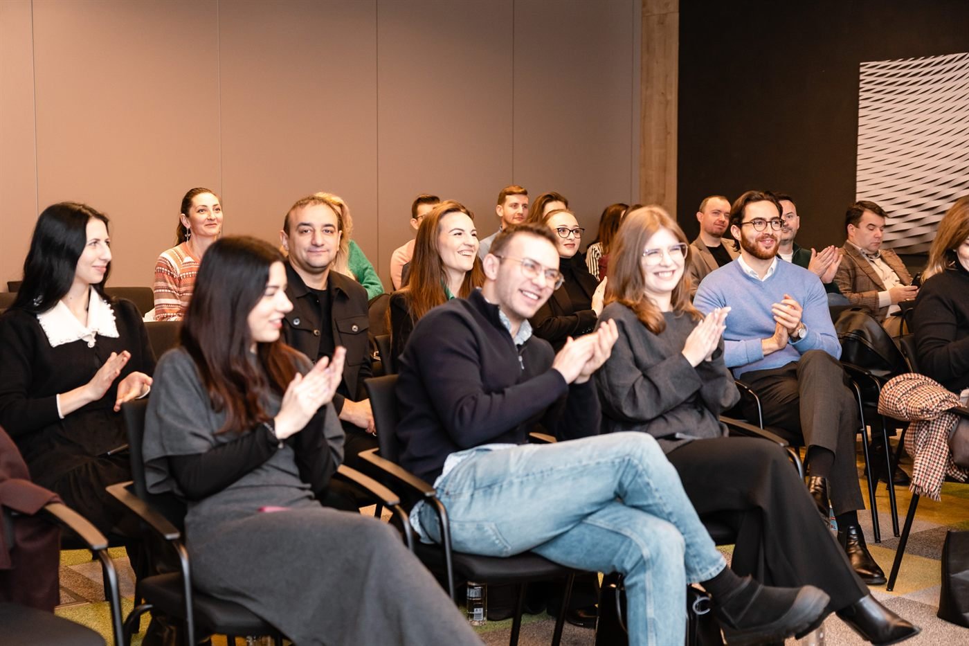 Audience applauding